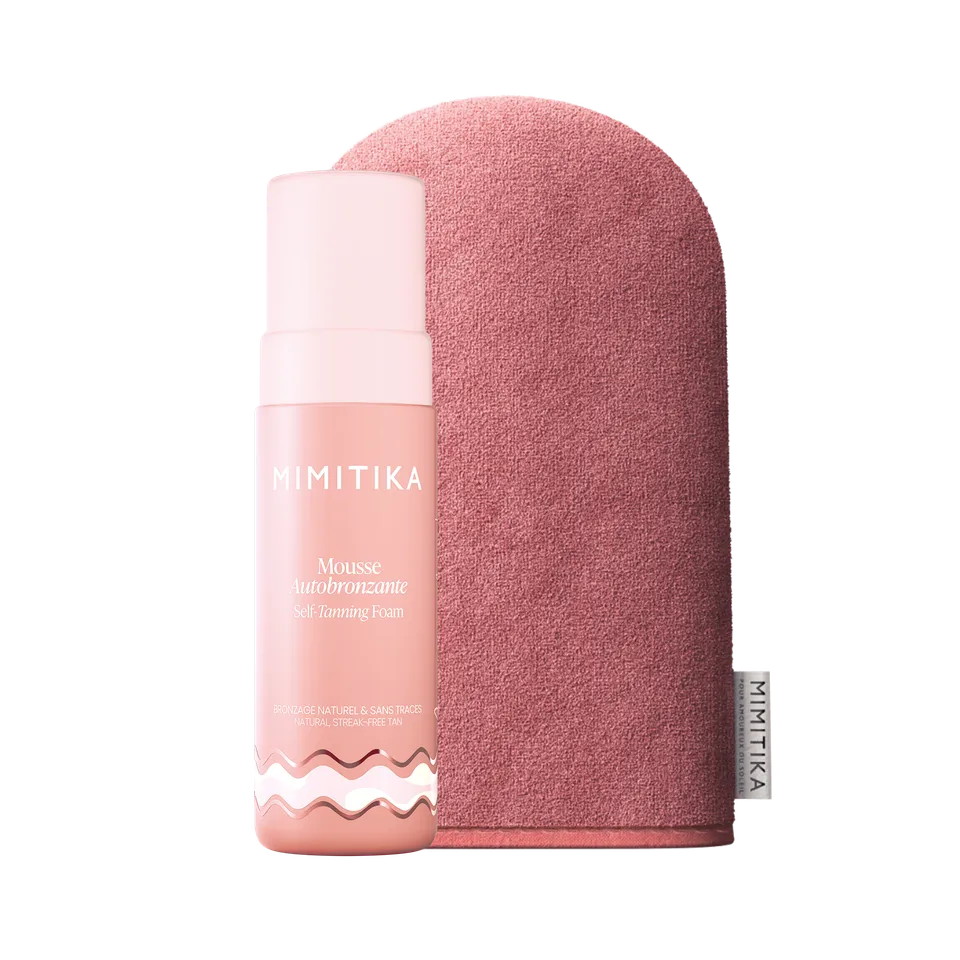 mimitika-routine-for-tan-lovers-mousse-autobronzante-150ml-gant image 1