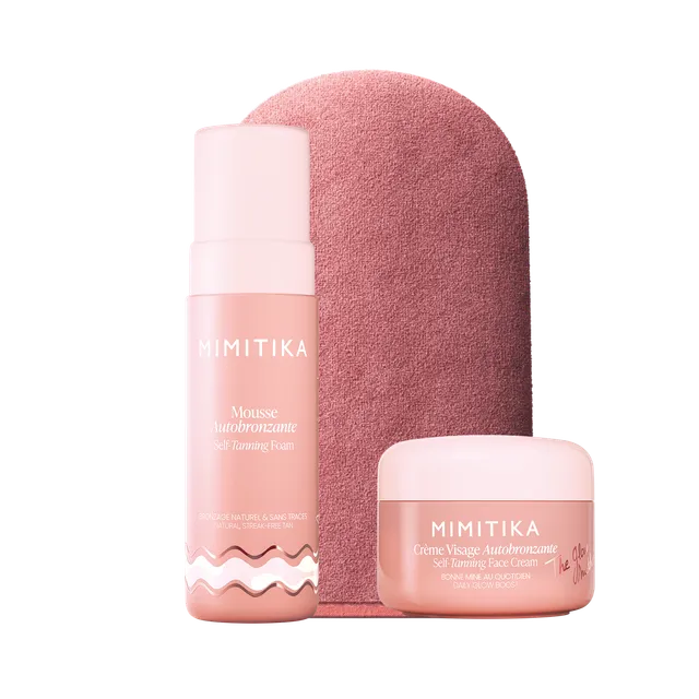 mimitika-la-routine-autobronzante-naturelle-cr-me-visage-50g-mousse-corps-150ml- image 1