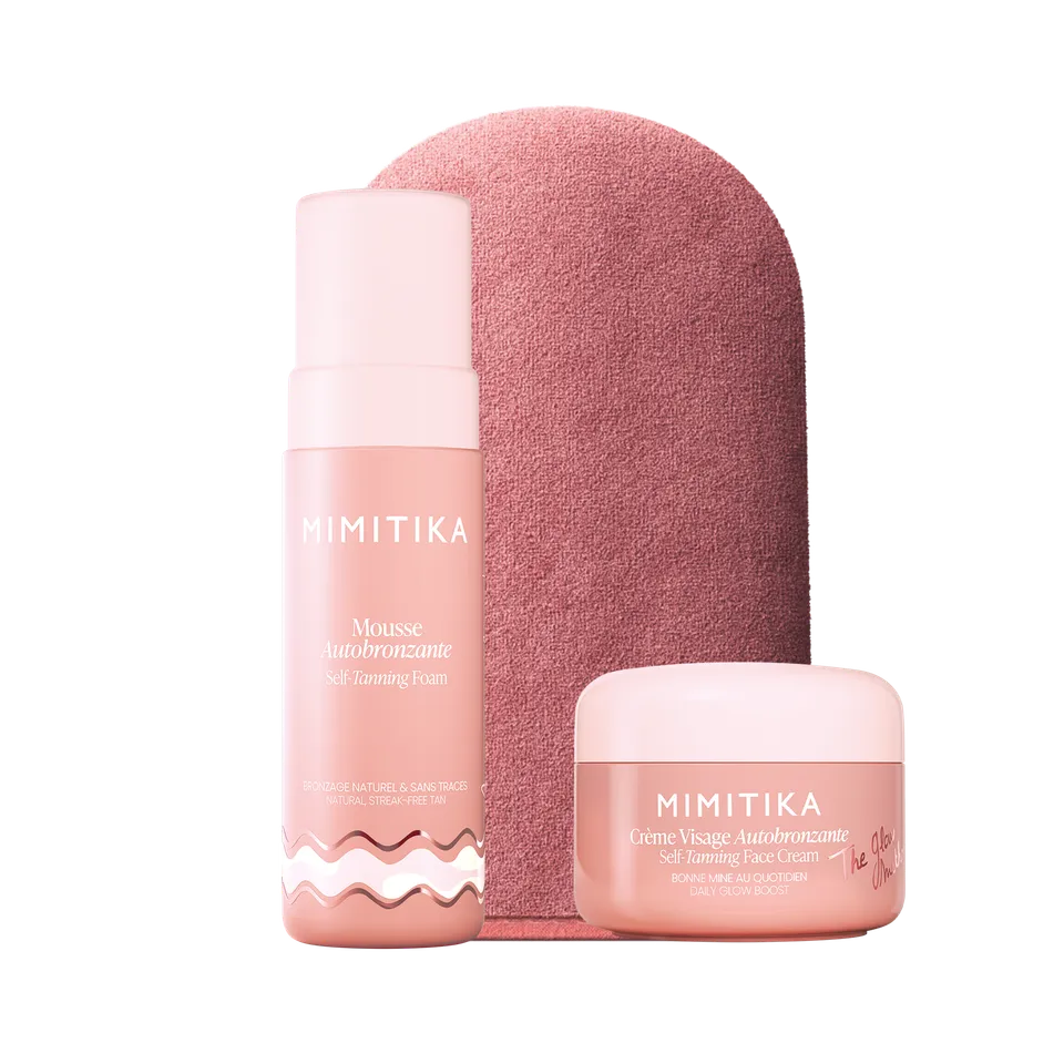 mimitika-la-routine-autobronzante-naturelle-cr-me-visage-50g-mousse-corps-150ml- image 1