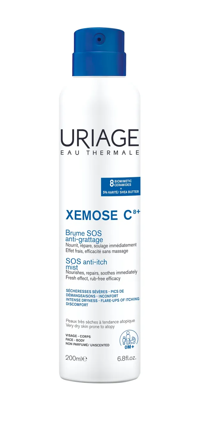 uriage-x-mose-brume-sos-anti-grattage-200ml-peau-s-che-ecz-ma-atopique image 1