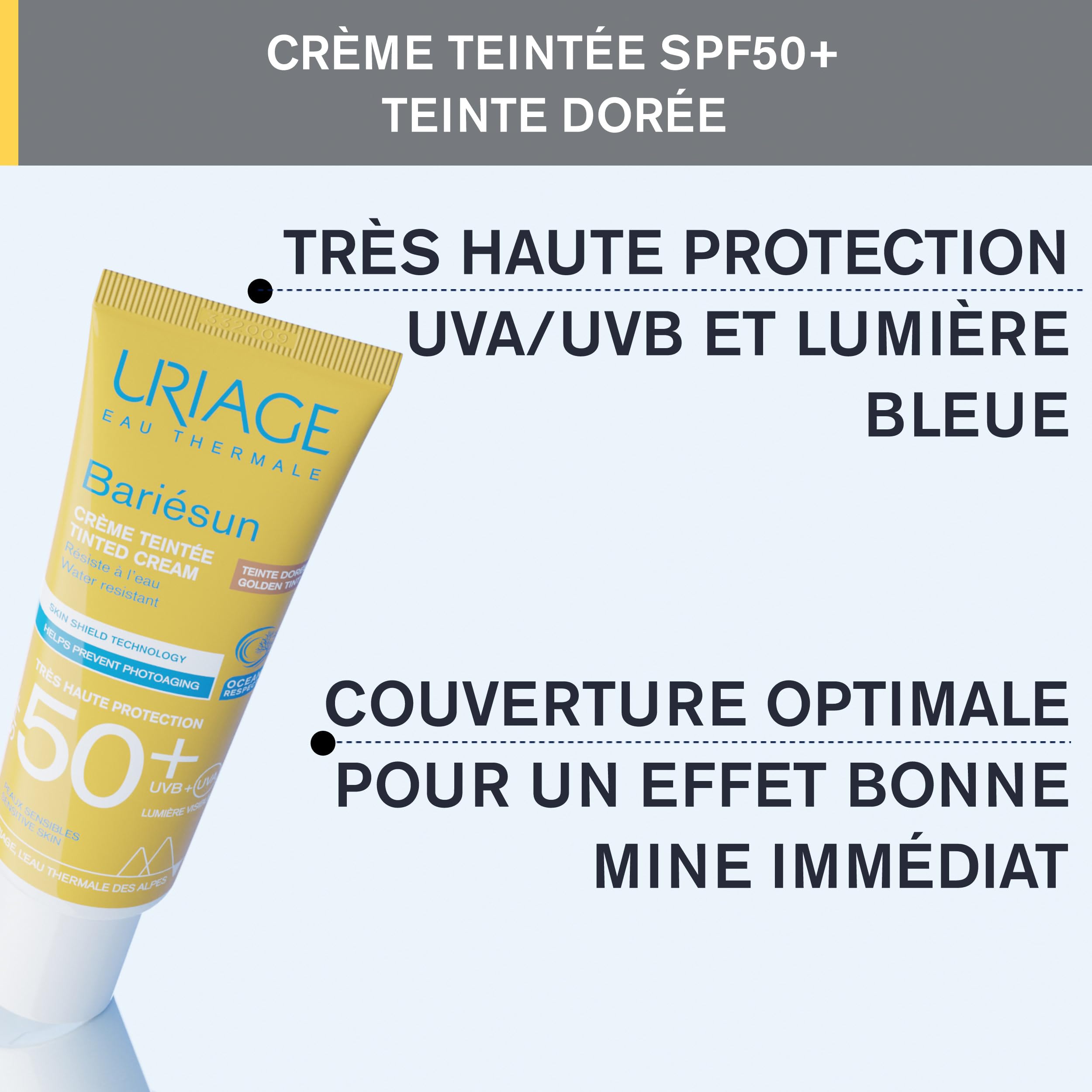 uriage-bari-sun-cr-me-teint-e-dor-e-spf50-50ml image 4