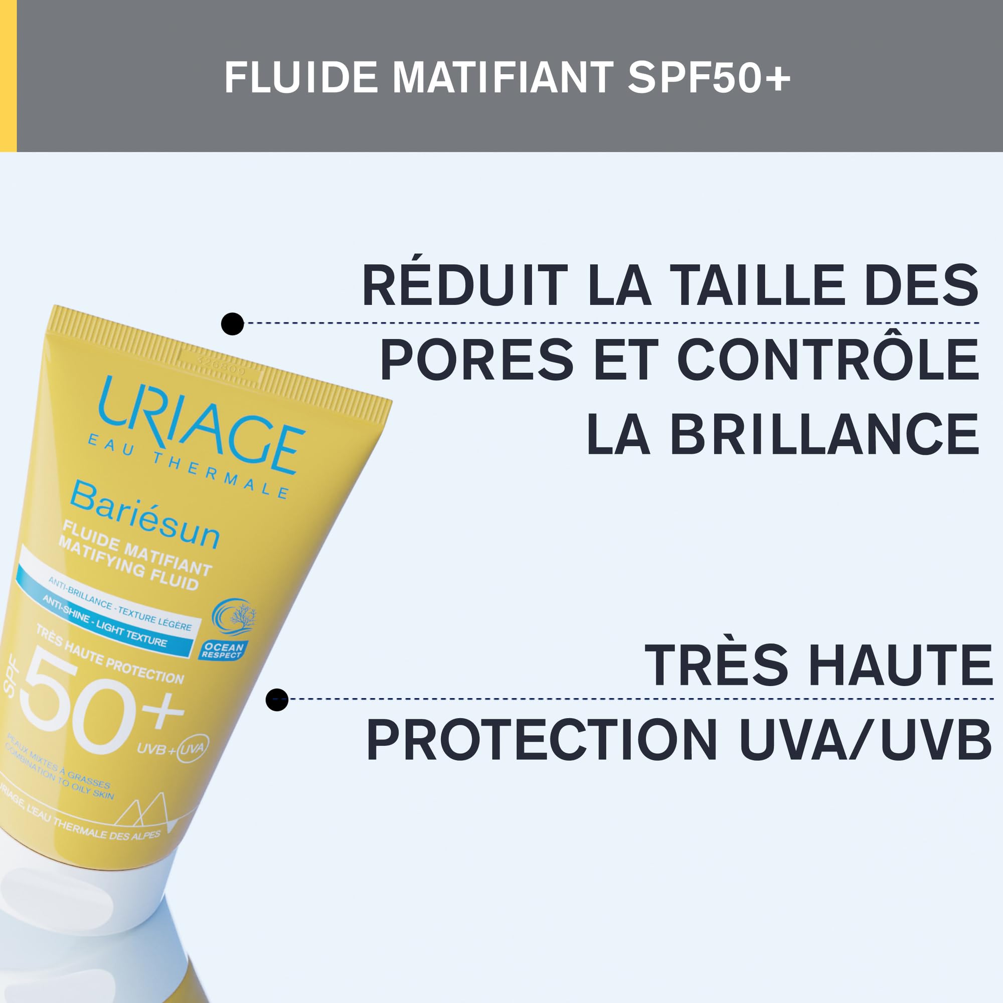 uriage-bari-sun-fluide-matifiant-spf50-50ml image 4