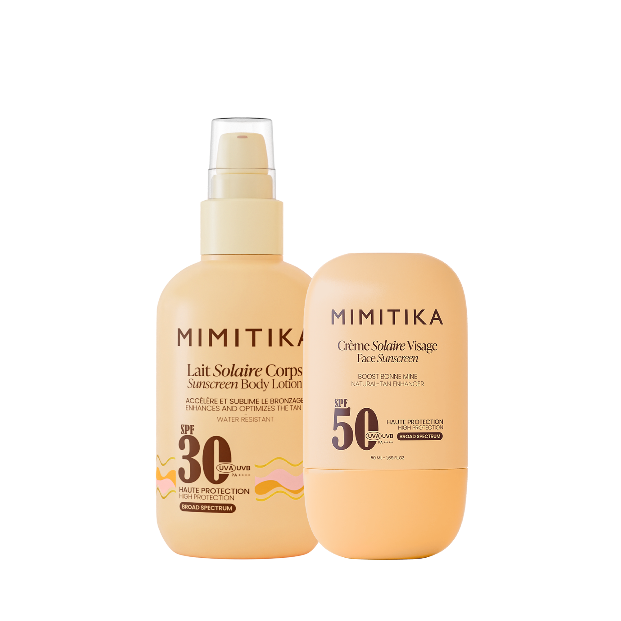 mimitika-duo-cr-me-visage-spf50-lait-solaire-spf30 image 1
