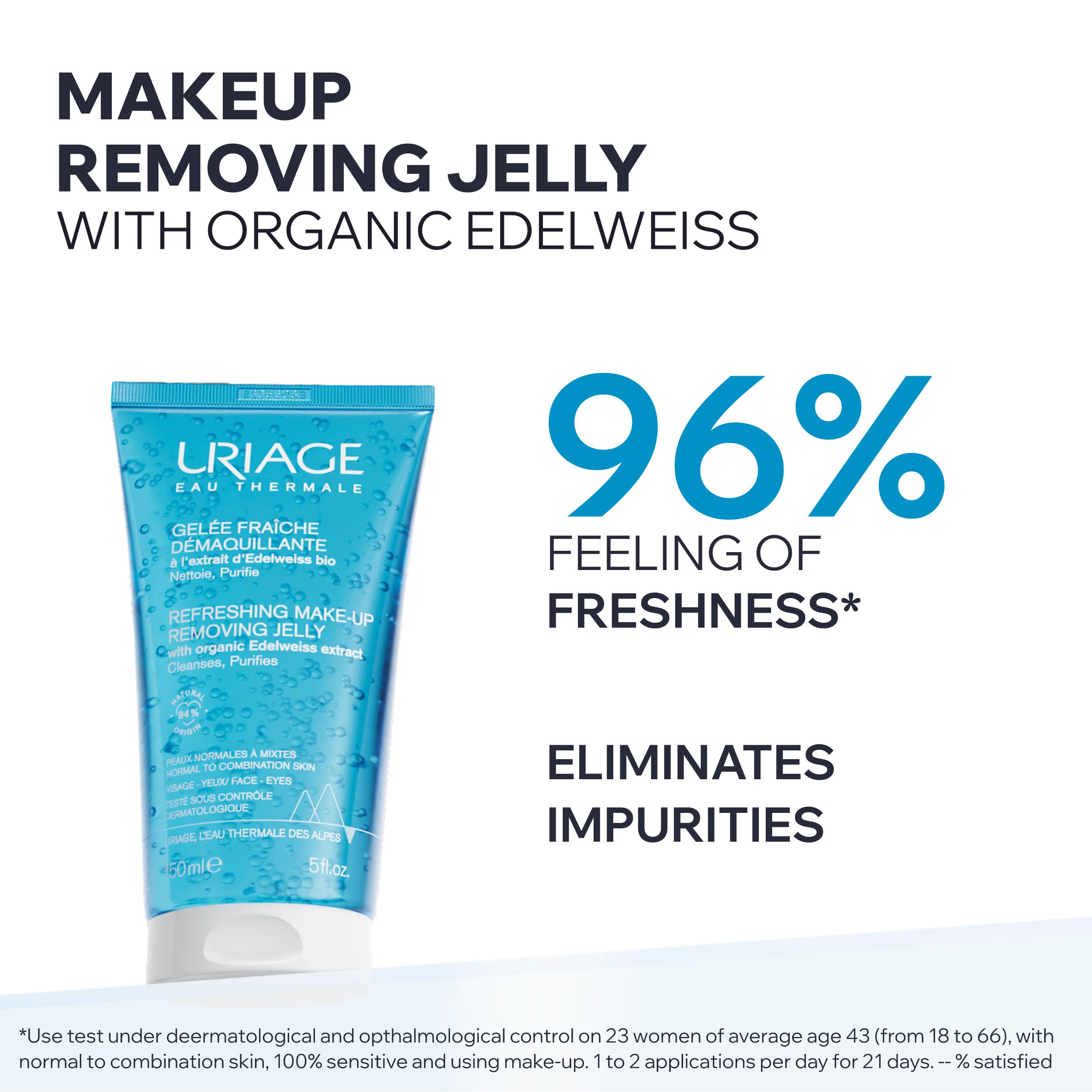 uriage-gel-e-fra-che-d-maquillante-edelweiss-bio-150-ml-visage-et-yeux image 2