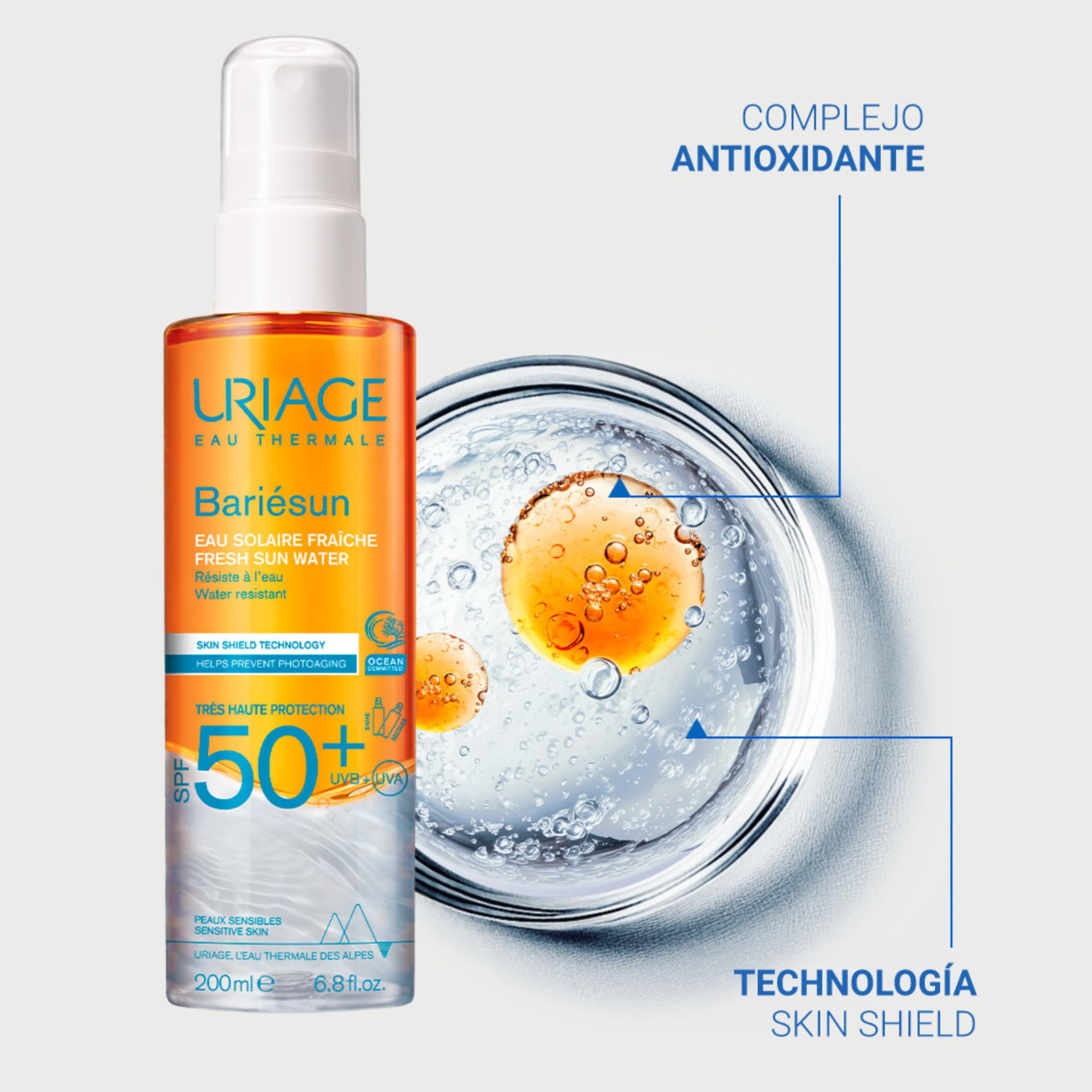 uriage-bari-sun-eau-solaire-fra-che-spf50-200ml image 2