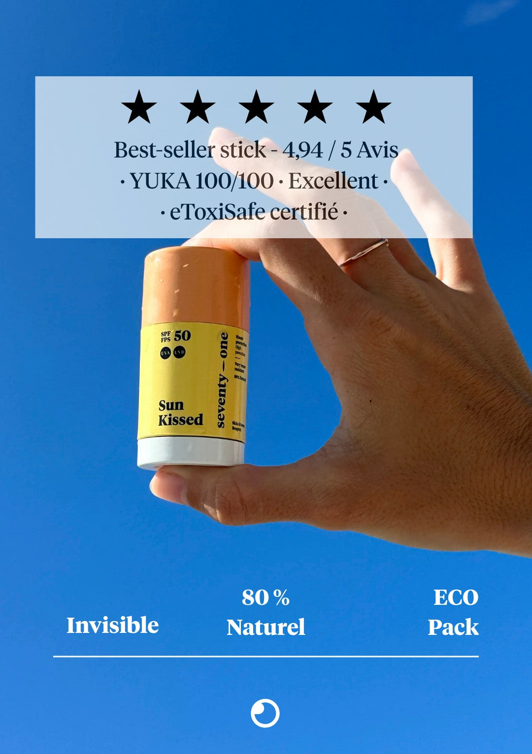 seventyone-percent-sunkissed-spf50-stick-solaire-invisible-roka-8h image 4