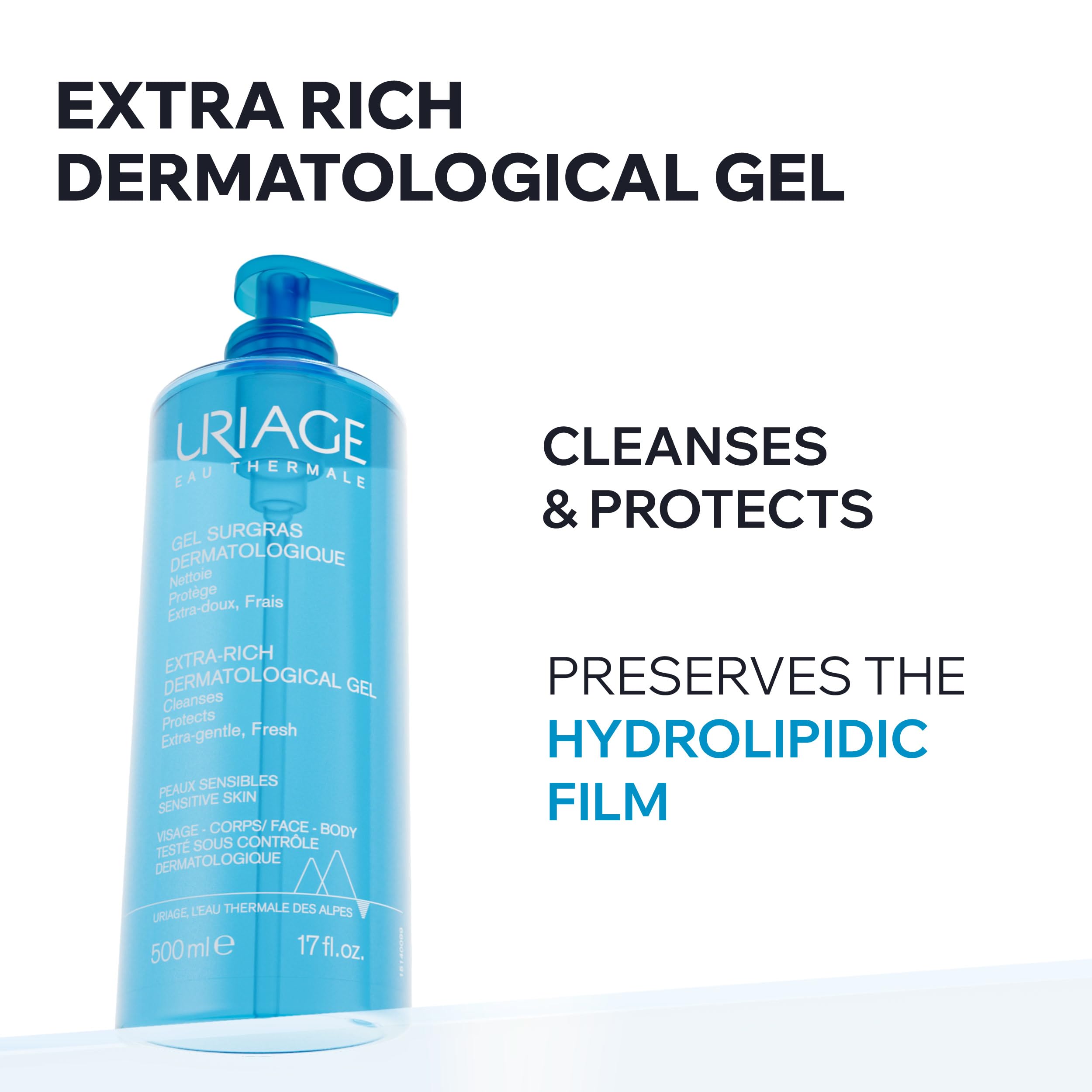 uriage-gel-surgras-nettoyant-extra-riche-visage-et-corps-500-ml image 2