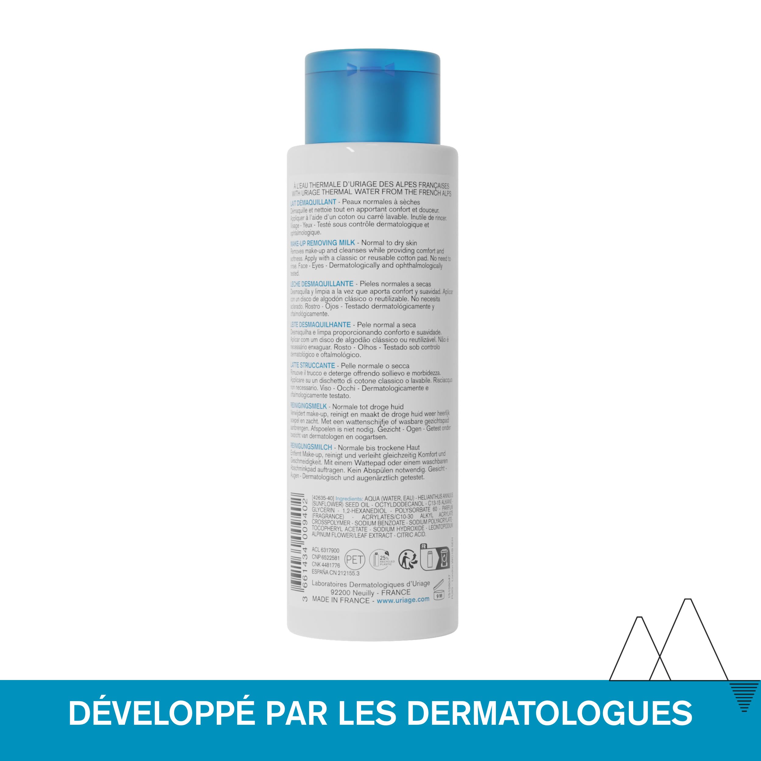 uriage-lait-d-maquillant-edelweiss-bio-250ml-visage-et-yeux image 7