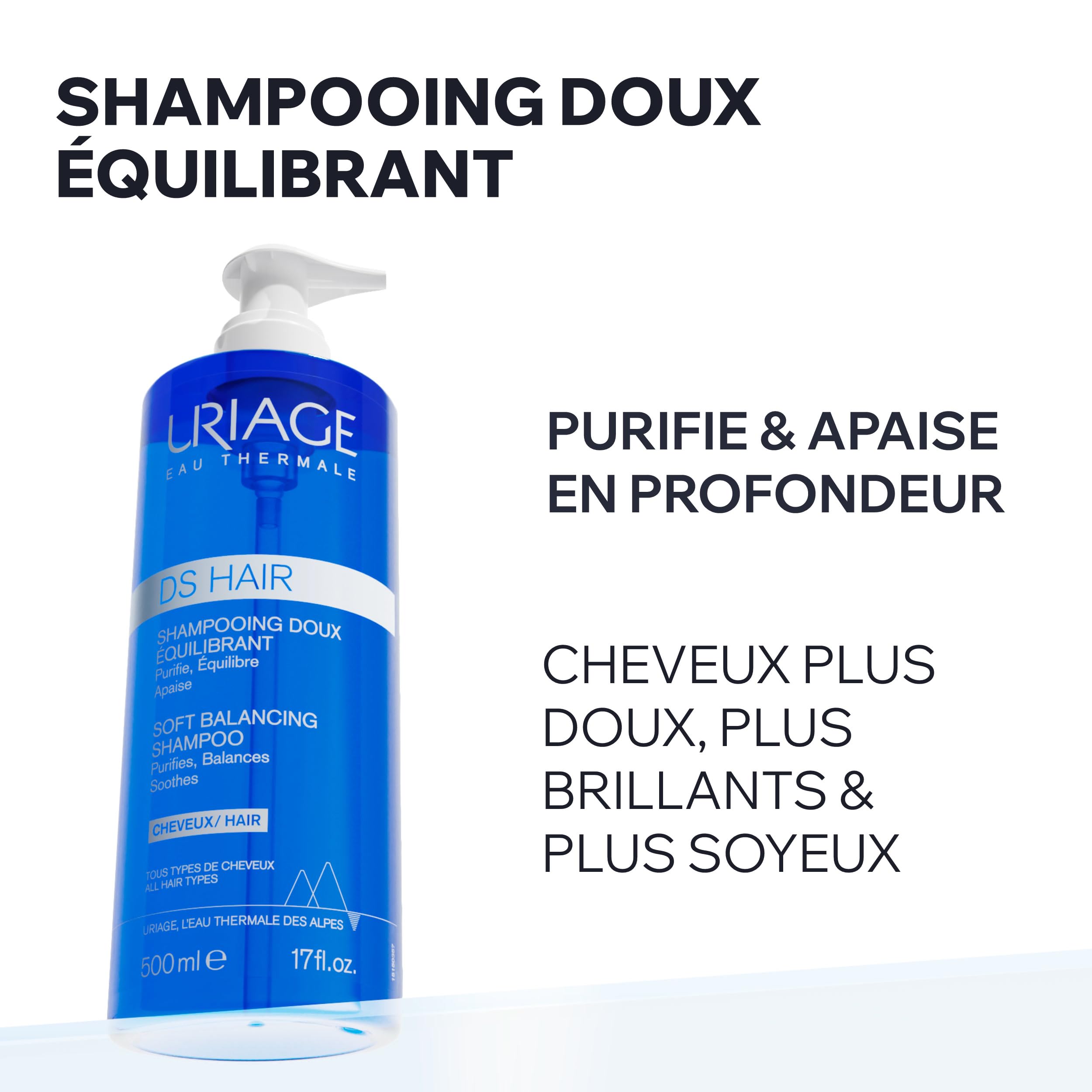 uriage-ds-hair-shampooing-quilibrant-500ml-cuir-chevelu-sensible image 2