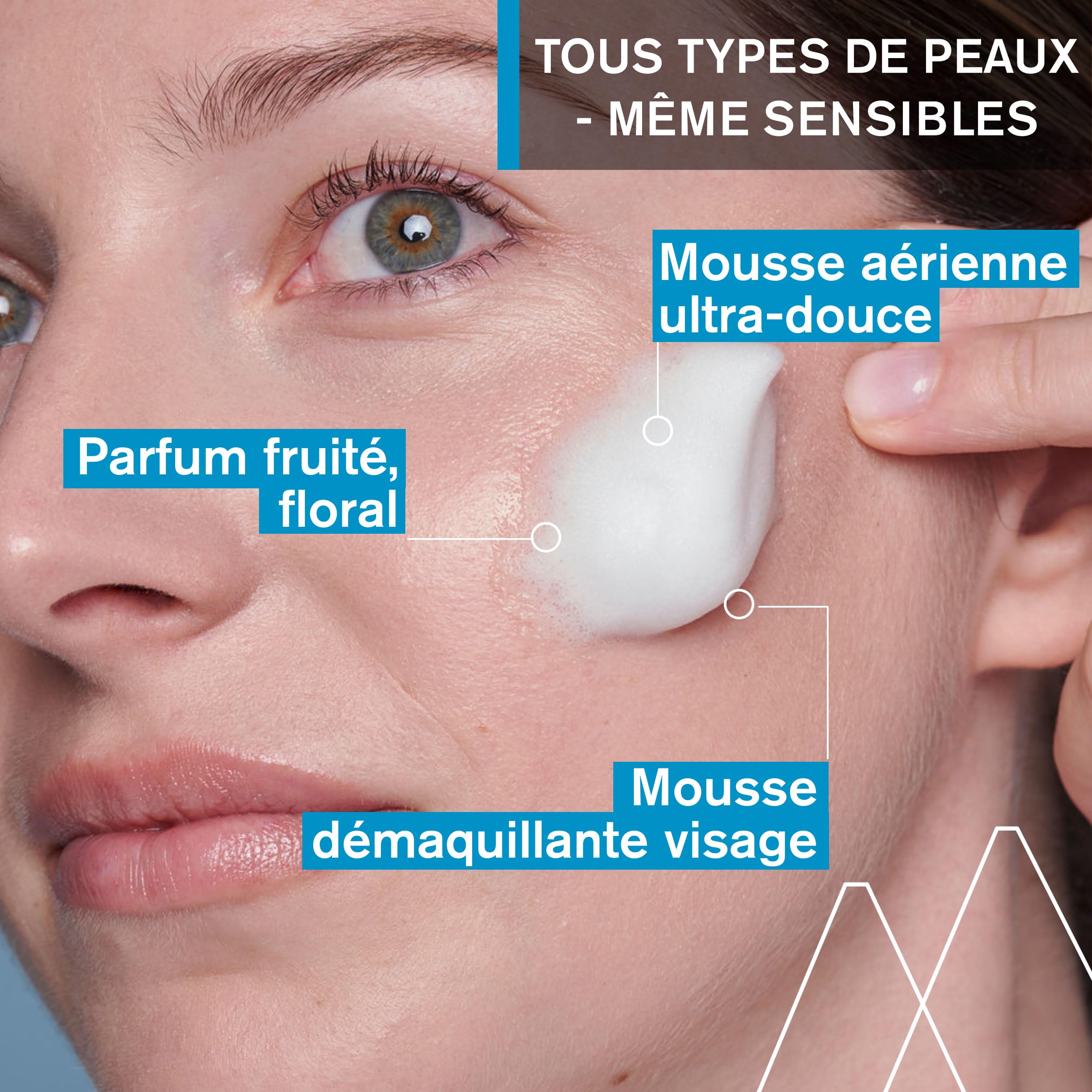 uriage-mousse-d-eau-nettoyante-d-maquillante-edelweiss-150-ml image 2