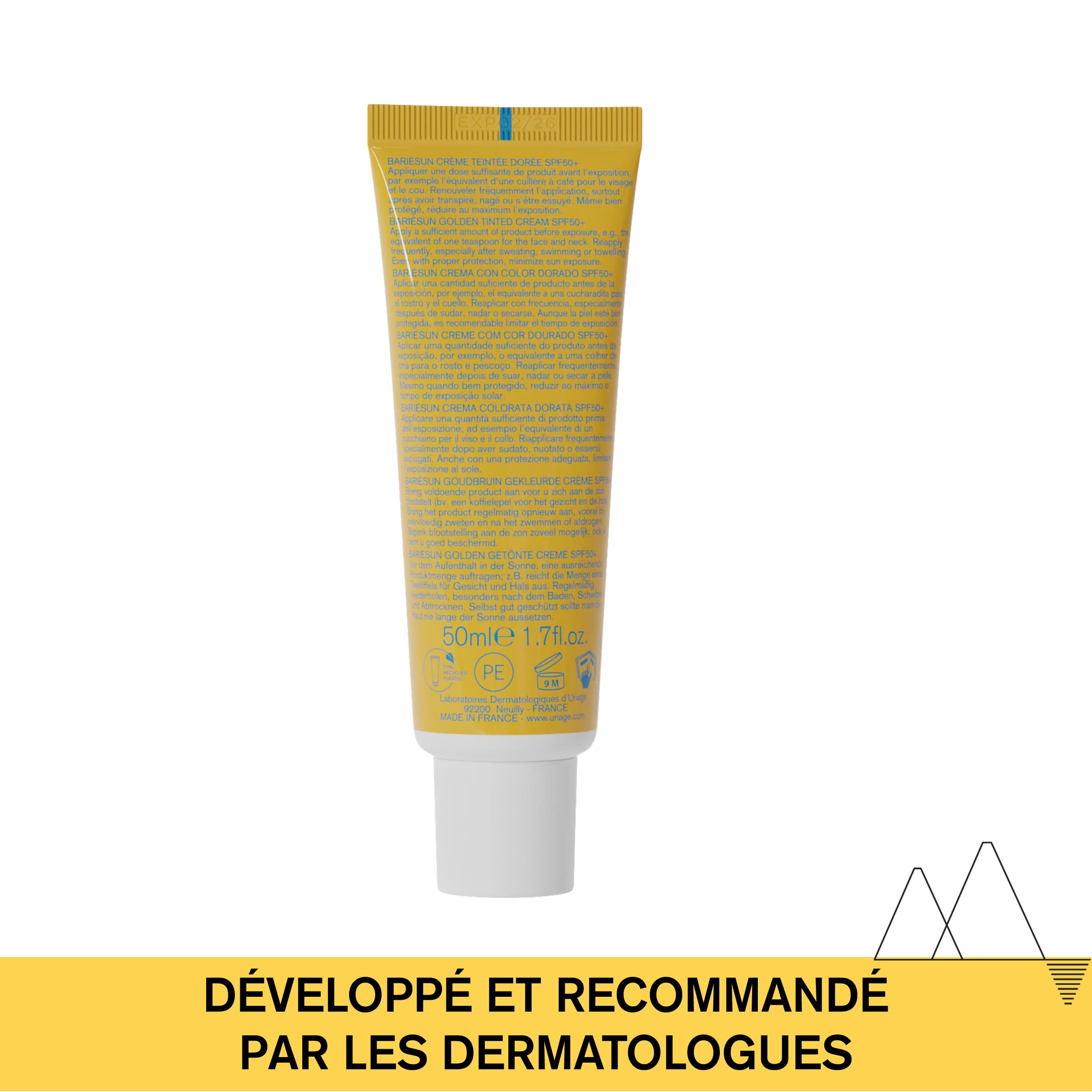 uriage-bari-sun-cr-me-teint-e-dor-e-spf50-50ml image 6