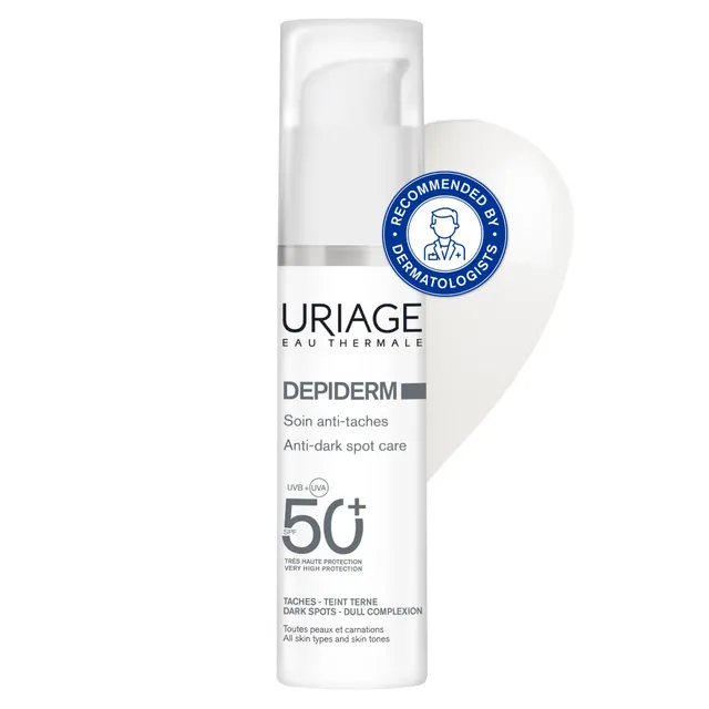 uriage-d-piderm-soin-de-jour-anti-taches-spf50-teint-clair-30ml image 1