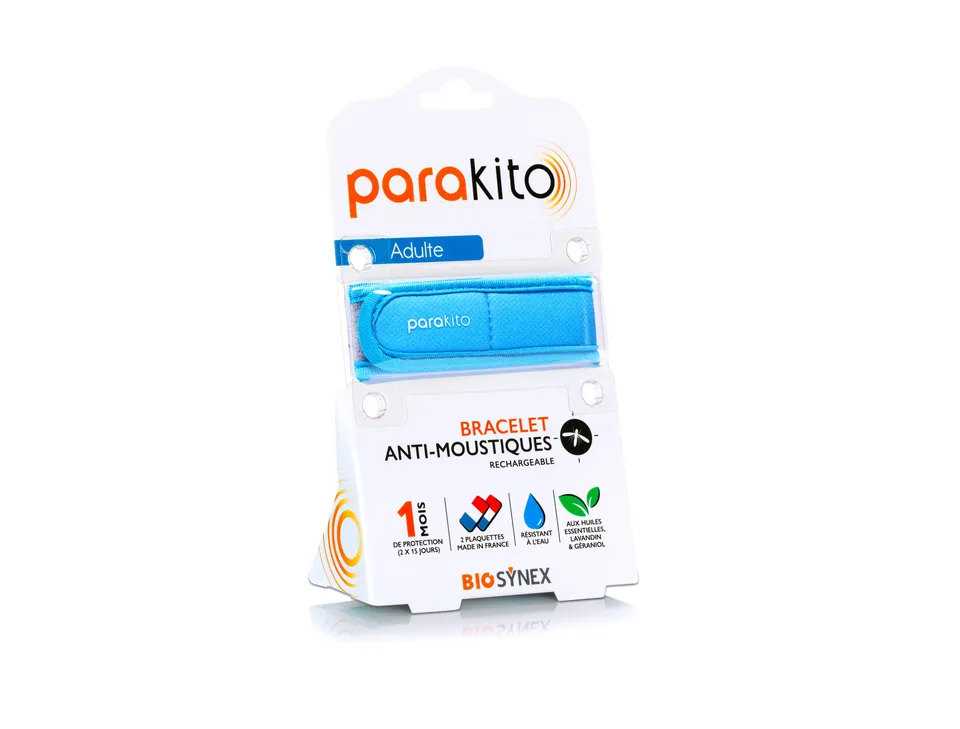 parakito-bracelet-anti-moustiques-bleu-bracelet-wristband image 1