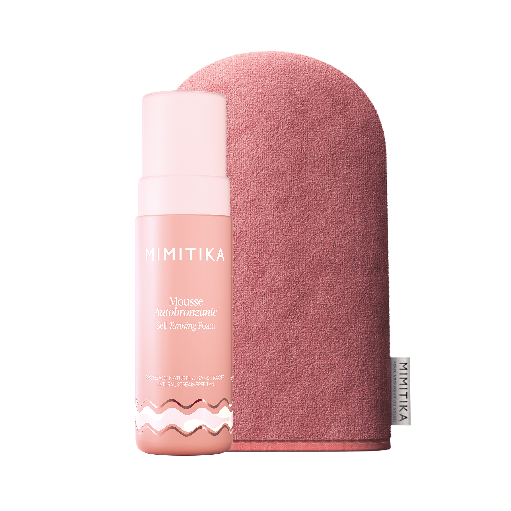 mimitika-routine-for-tan-lovers-mousse-autobronzante-150ml-gant image 1