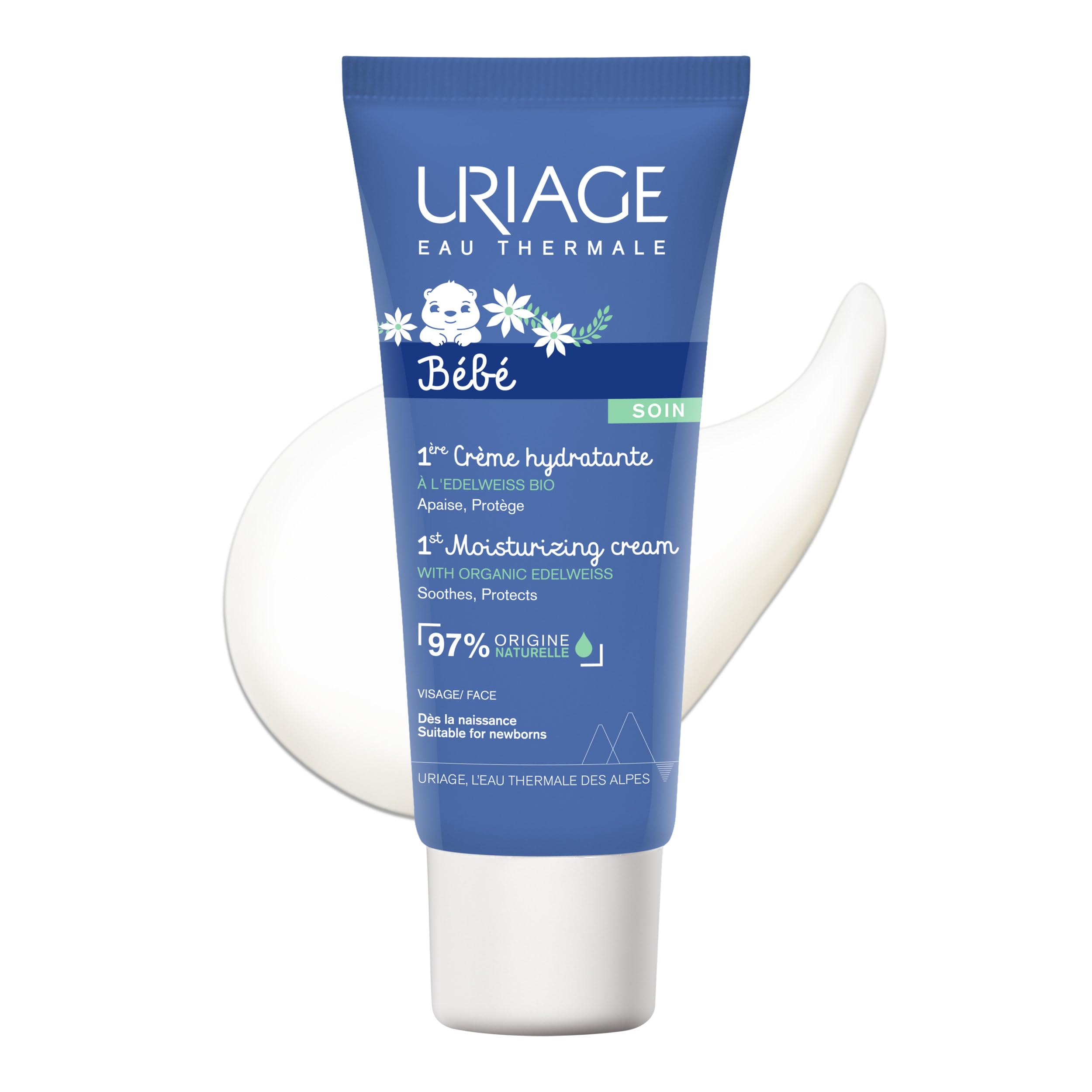 uriage-b-b-cr-me-hydratante-visage-edelweiss-bio-40ml image 1