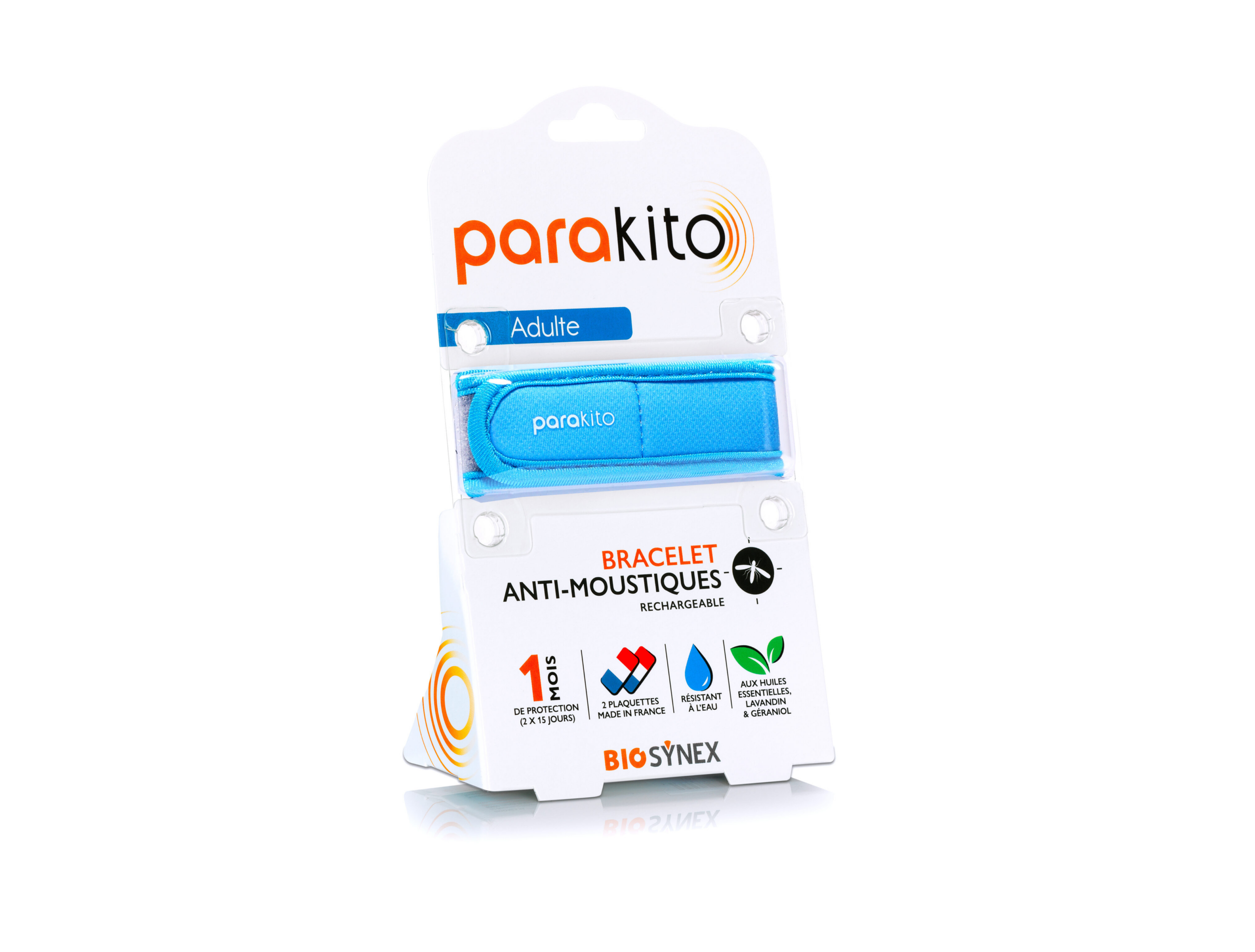 parakito-bracelet-anti-moustiques-bleu-bracelet-wristband image 1