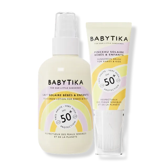 mimitika-duo-babytika-spf50-lait-solaire-pinceau-visage-enfant image 1