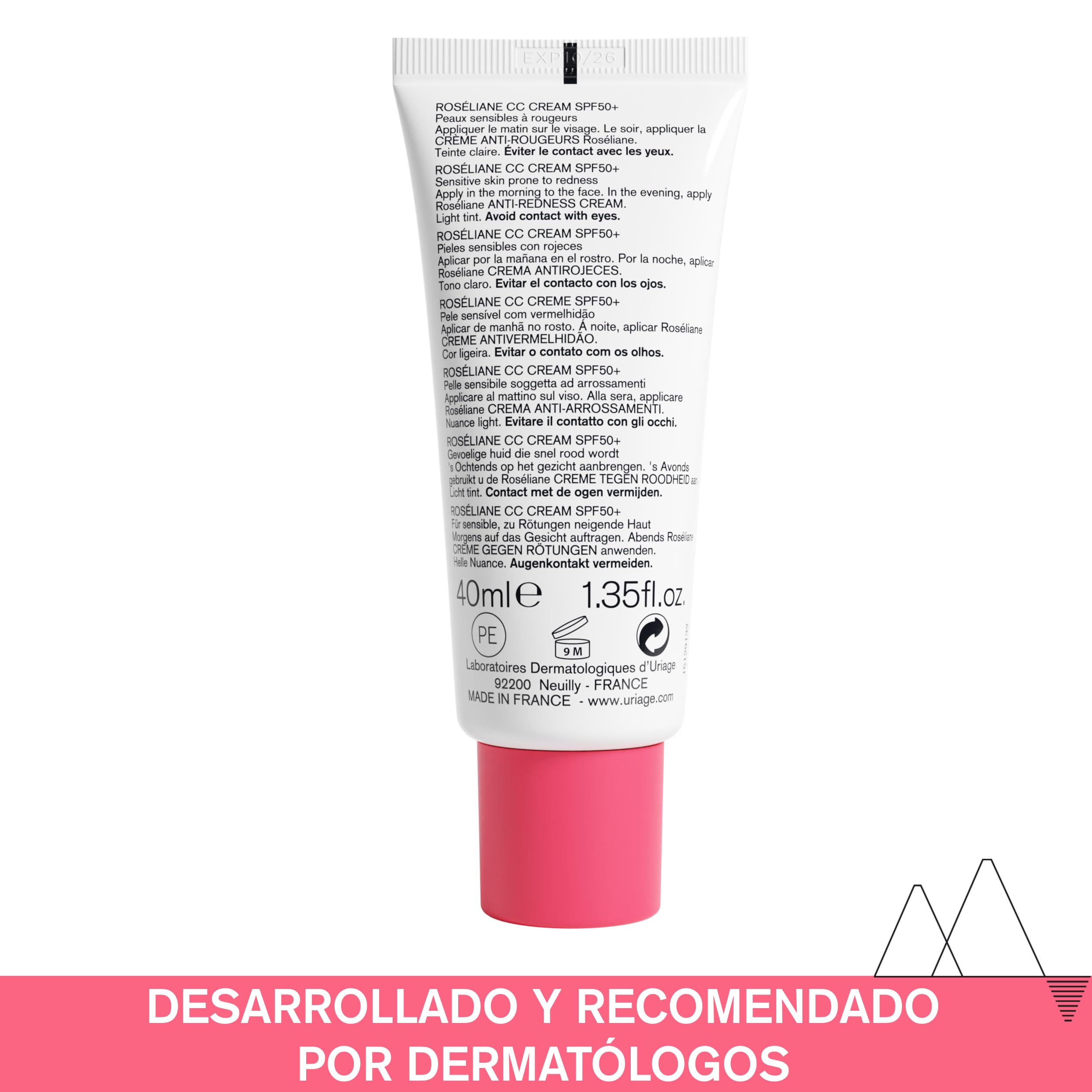 uriage-ros-liane-cc-cr-me-spf50-40ml-anti-rougeurs image 3