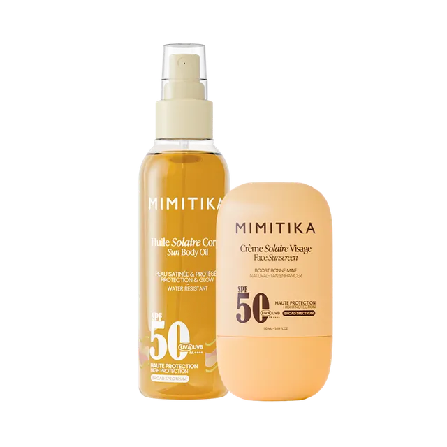 mimitika-duo-cr-me-visage-spf50-huile-solaire-spf50 image 1