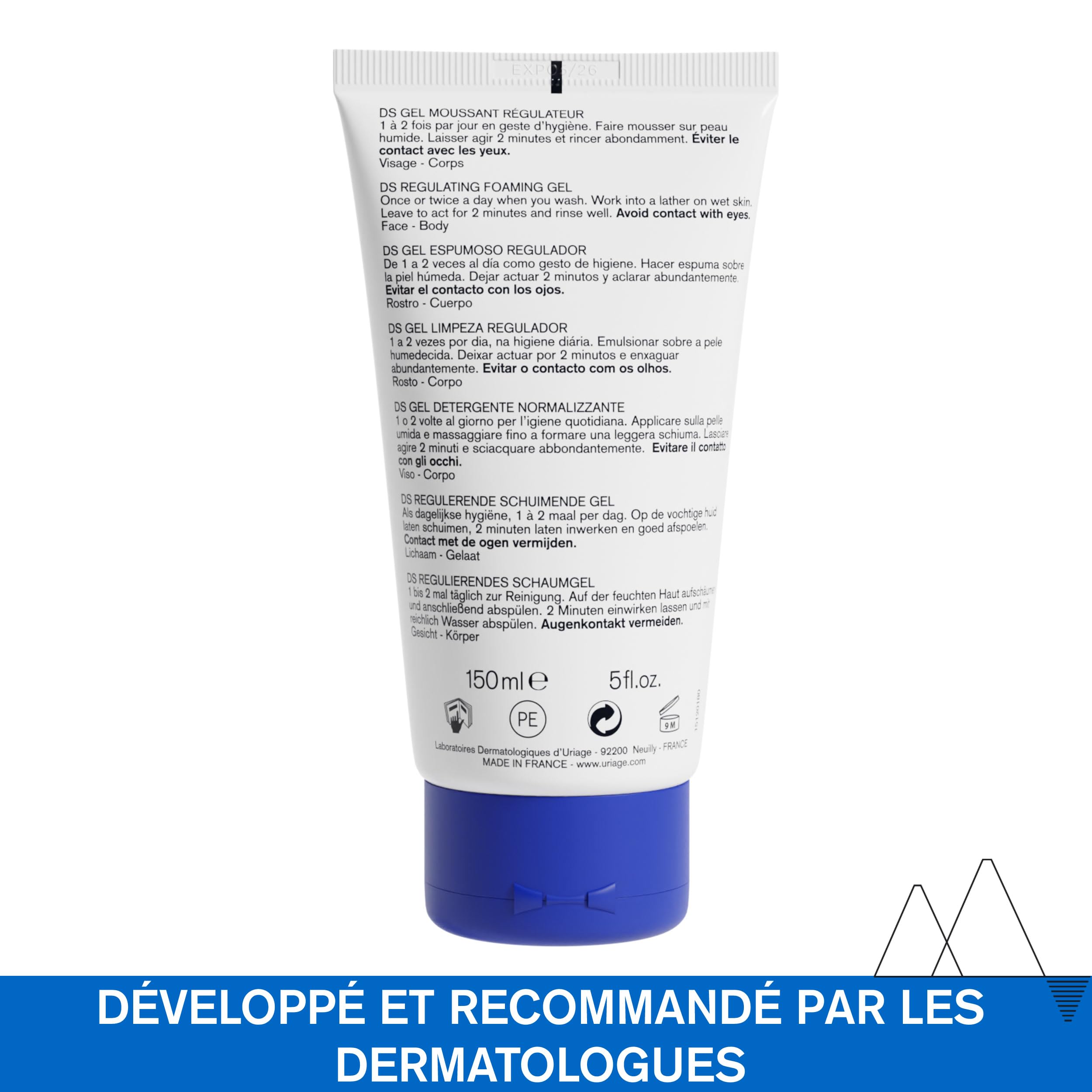 uriage-ds-gel-moussant-r-gulateur-visage-corps-cheveux image 7