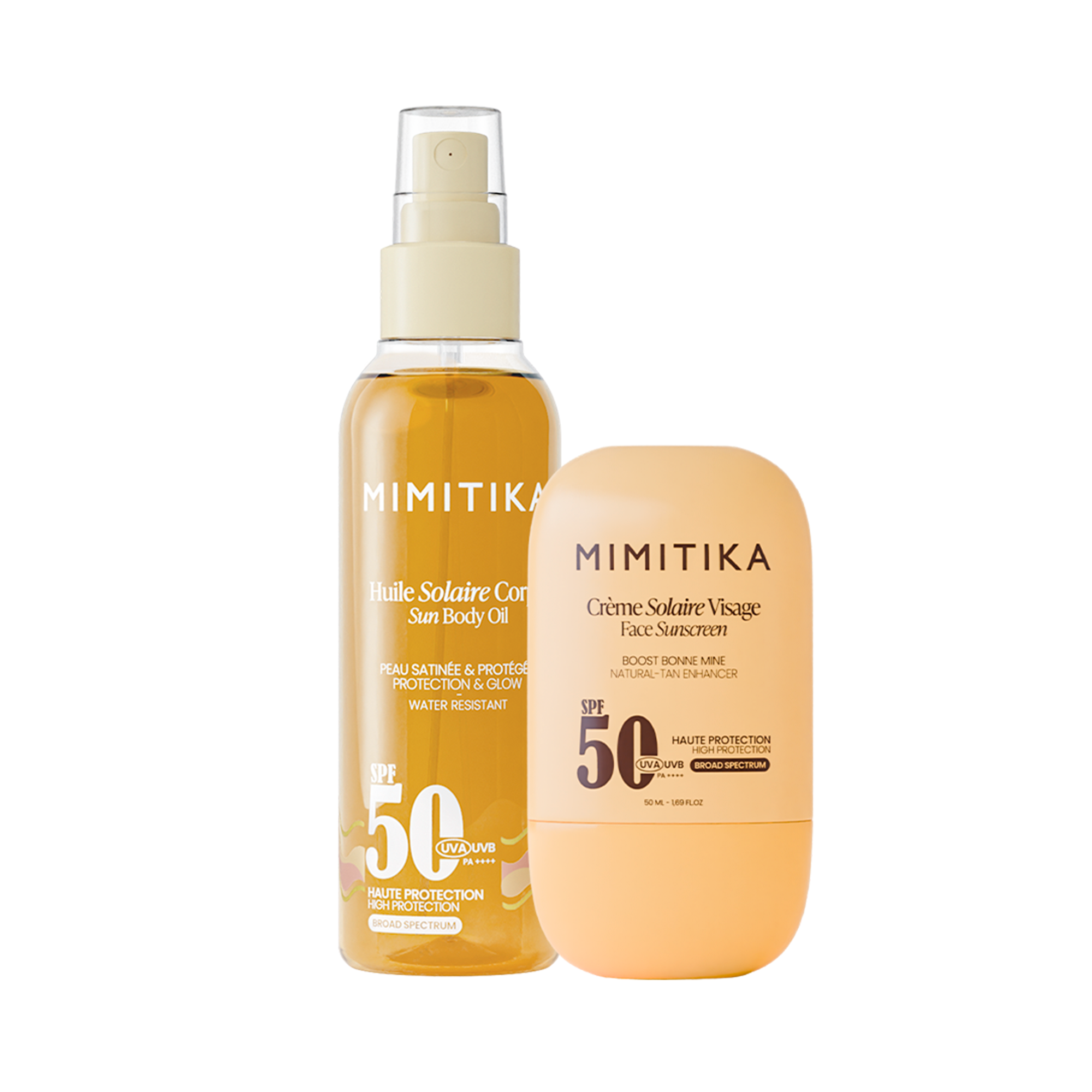 mimitika-duo-cr-me-visage-spf50-huile-solaire-spf50 image 1