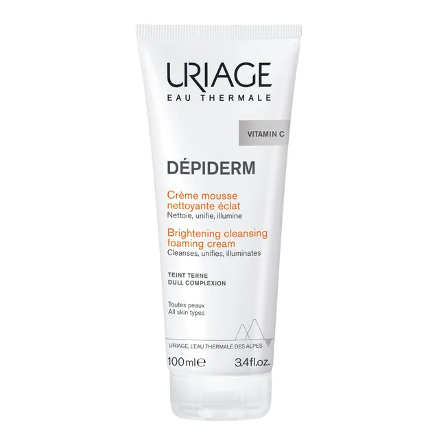 uriage-d-piderm-cr-me-mousse-nettoyante-visage-clat-100-ml image 1