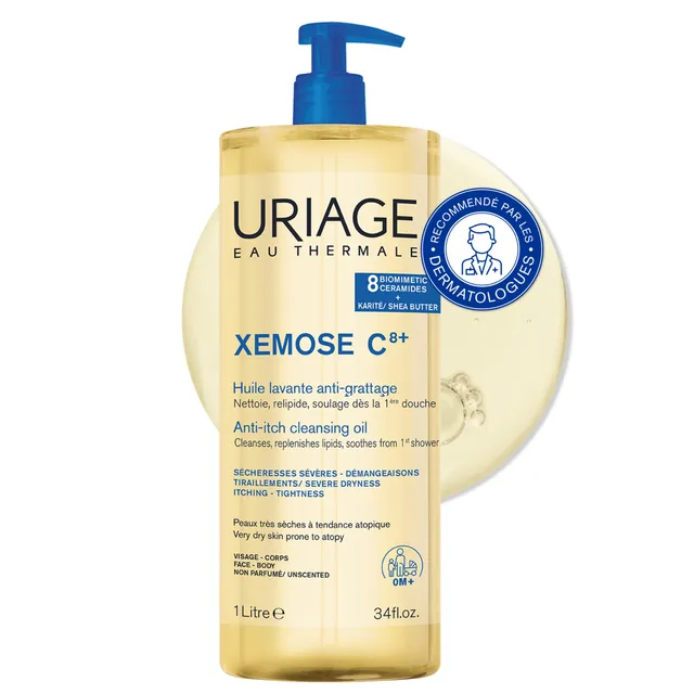 uriage-x-mose-huile-lavante-apaisante-visage-corps-500ml image 1