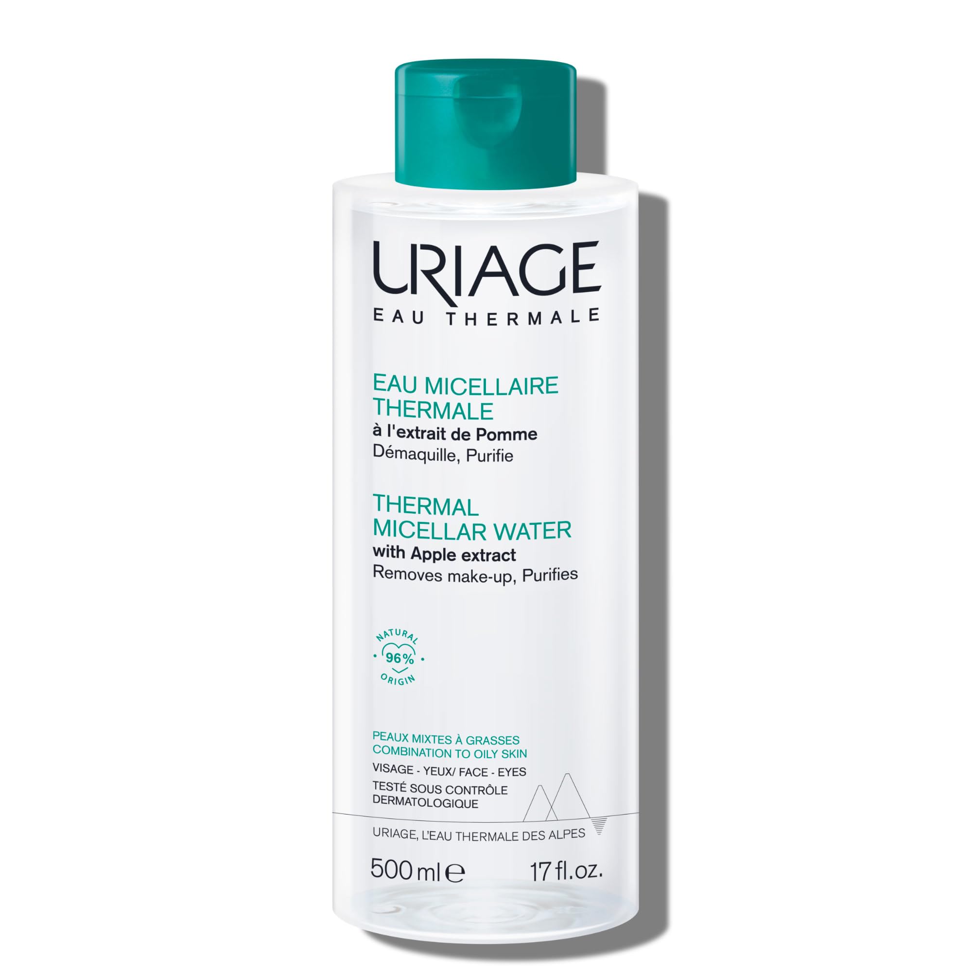 uriage-eau-micellaire-thermale-peaux-mixtes-grasses-500-ml-3-en-1 image 1