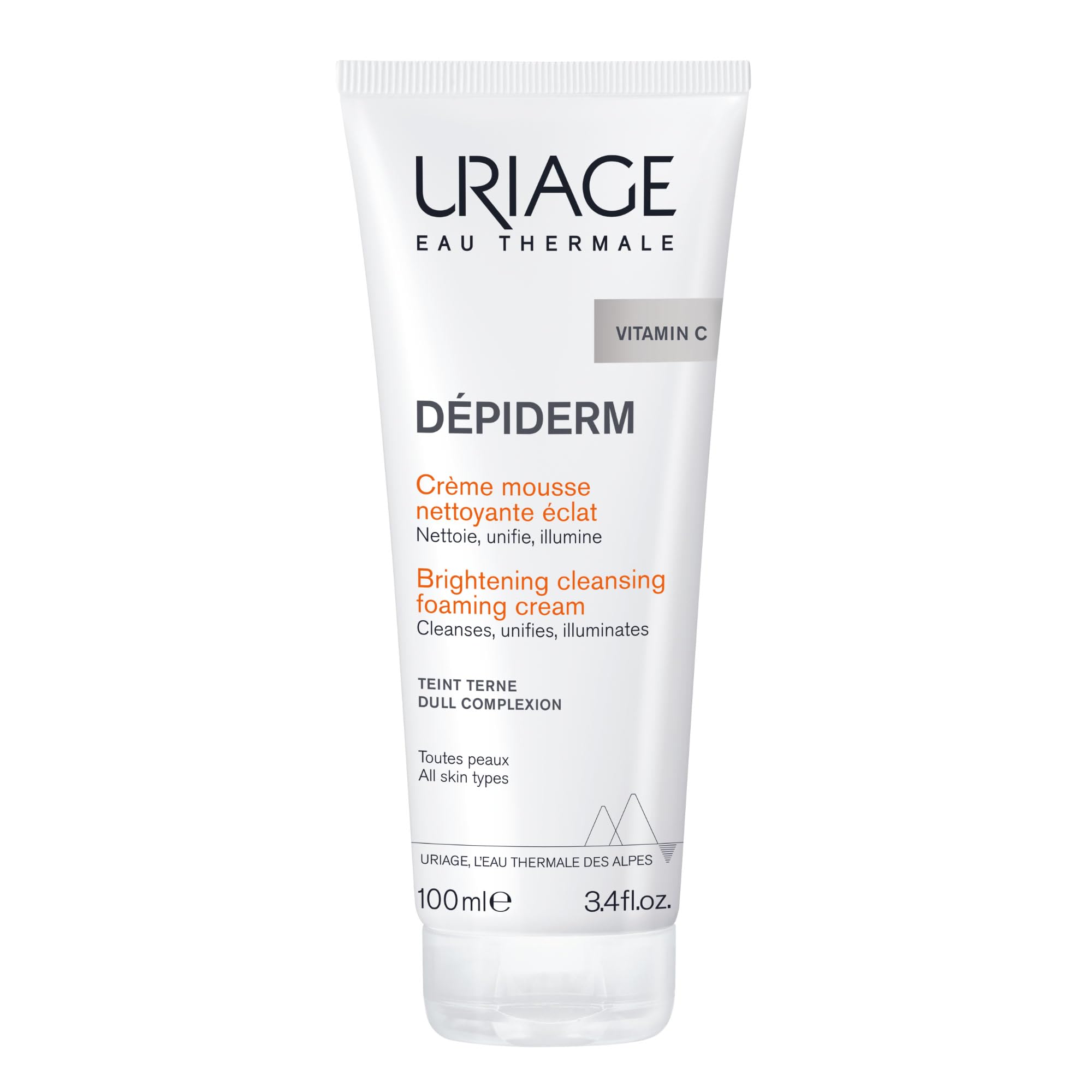 uriage-d-piderm-cr-me-mousse-nettoyante-visage-clat-100-ml image 1